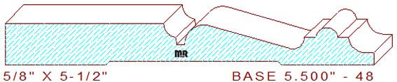 Baseboard 5-1/2" - 48 Baseboard 5-1/2" - 48