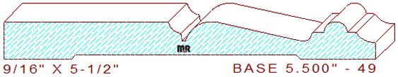 Baseboard 5-1/2" - 49 Baseboard 5-1/2" - 49