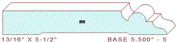 Baseboard 5-1/2" - 5