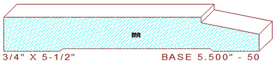 Baseboard 5-1/2" - 50
