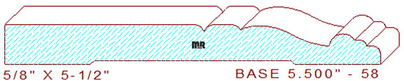 Baseboard 5-1/2" - 58