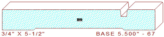 Baseboard 5-1/2" - 67 Baseboard 5-1/2" - 67