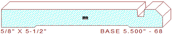 Baseboard 5-1/2" - 68 Baseboard 5-1/2" - 68