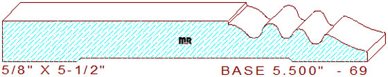 Baseboard 5-1/2" - 69 Baseboard 5-1/2" - 69