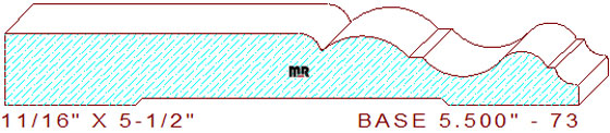 Baseboard 5-1/2" - 73 Baseboard 5-1/2" - 73