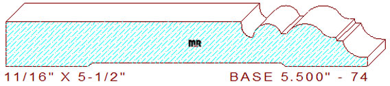 Baseboard 5-1/2" - 74