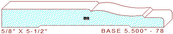 Baseboard 5-1/2" - 78