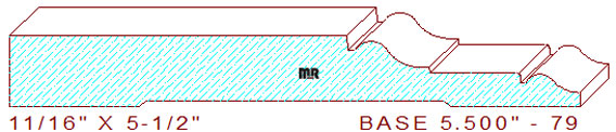 Baseboard 5-1/2" - 79 Baseboard 5-1/2" - 79