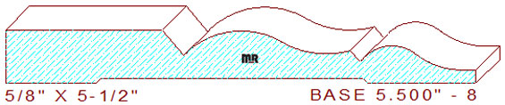 Baseboard 5-1/2" - 8 Baseboard 5-1/2" - 8