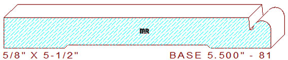 Baseboard 5-1/2" - 81 Baseboard 5-1/2" - 81
