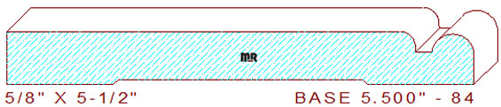 Baseboard 5-1/2" - 84 Baseboard 5-1/2" - 84