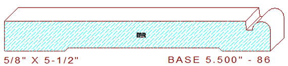 Baseboard 5-1/2" - 86