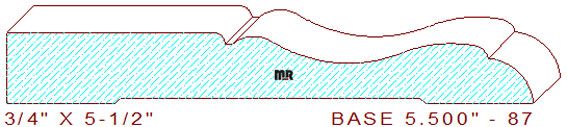 Baseboard 5-1/2" - 87 Baseboard 5-1/2" - 87