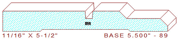 Baseboard 5-1/2" - 89