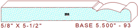 Baseboard 5-1/2" - 93 Baseboard 5-1/2" - 93