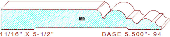 Baseboard 5-1/2" - 94 Baseboard 5-1/2" - 94