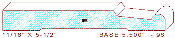 Baseboard 5-1/2" - 96