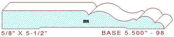 Baseboard 5-1/2" - 98