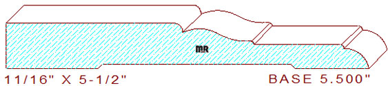 Baseboard 5-1/2" Baseboard 5-1/2"