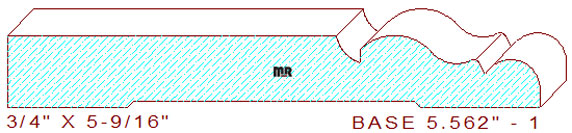 Baseboard 5-9/16" - 1 Baseboard 5-9/16" - 1