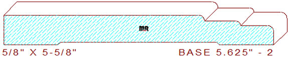 Baseboard 5-5/8" - 2 Baseboard 5-5/8" - 2