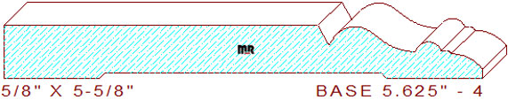 Baseboard 5-5/8" - 4