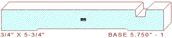 Baseboard 5-3/4" - 1 Baseboard 5-3/4" - 1