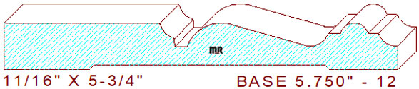 Baseboard 5-3/4" - 12 Baseboard 5-3/4" - 12