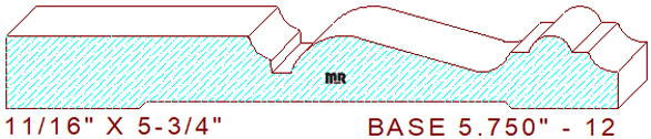 Baseboard 5-3/4" - 12