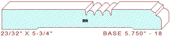Baseboard 5-3/4" - 18 Baseboard 5-3/4" - 18