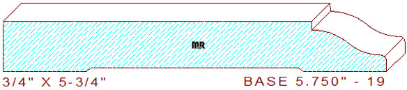 Baseboard 5-3/4" - 19 Baseboard 5-3/4" - 19
