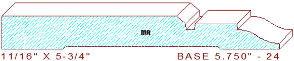 Baseboard 5-3/4" - 24 Baseboard 5-3/4" - 24