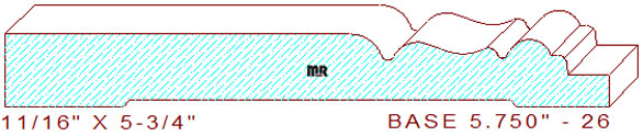 Baseboard 5-3/4" - 26 Baseboard 5-3/4" - 26