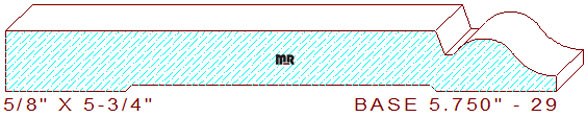 Baseboard 5-3/4" - 29 Baseboard 5-3/4" - 29