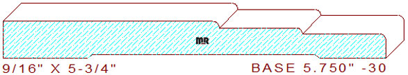 Baseboard 5-3/4" - 30 Baseboard 5-3/4" - 30