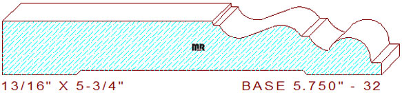 Baseboard 5-3/4" - 32