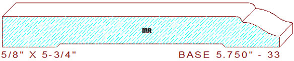 Baseboard 5-3/4" - 33 Baseboard 5-3/4" - 33