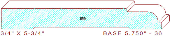 Baseboard 5-3/4" - 36