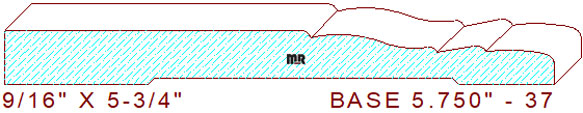 Baseboard 5-3/4" - 37 Baseboard 5-3/4" - 37