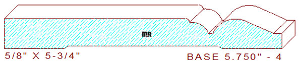 Baseboard 5-3/4" - 4 Baseboard 5-3/4" - 4