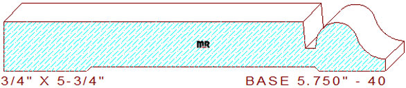 Baseboard 5-3/4" - 40 Baseboard 5-3/4" - 40
