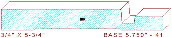 Baseboard 5-3/4" - 41 Baseboard 5-3/4" - 41