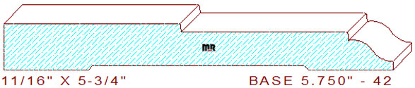 Baseboard 5-3/4" - 42