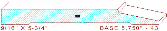 Baseboard 5-3/4" - 43 Baseboard 5-3/4" - 43