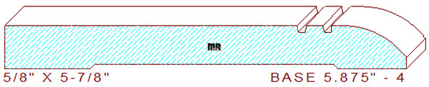 Baseboard 5-7/8" - 4 Baseboard 5-7/8" - 4