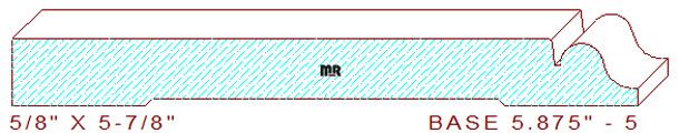 Baseboard 5-7/8" - 5 Baseboard 5-7/8" - 5