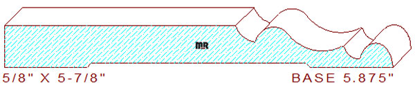 Baseboard 5-7/8" Baseboard 5-7/8"