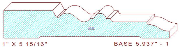 Baseboard 5-15/16" - 1 Baseboard 5-15/16" - 1