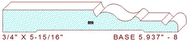 Baseboard 5-15/16" - 8