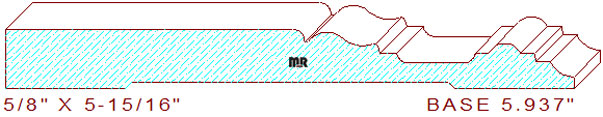 Baseboard 5-15/16" Baseboard 5-15/16"